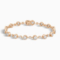 Alternating Multi-Shape Diamond Tennis Bracelet