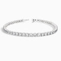 Four-Prong Round Brilliant Diamond Tennis Bracelet