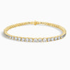 Four-Prong Round Brilliant Diamond Tennis Bracelet