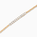 Round Brilliant Diamond Bar Bracelet