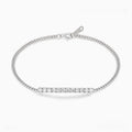 Round Brilliant Diamond Bar Bracelet