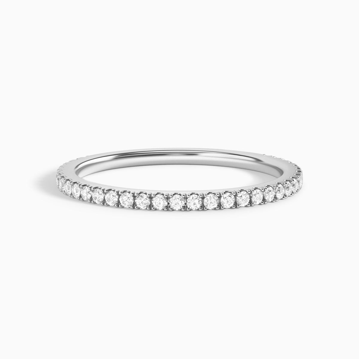 Calantha Three-Quarter Coverage Diamond Ring in Platinum