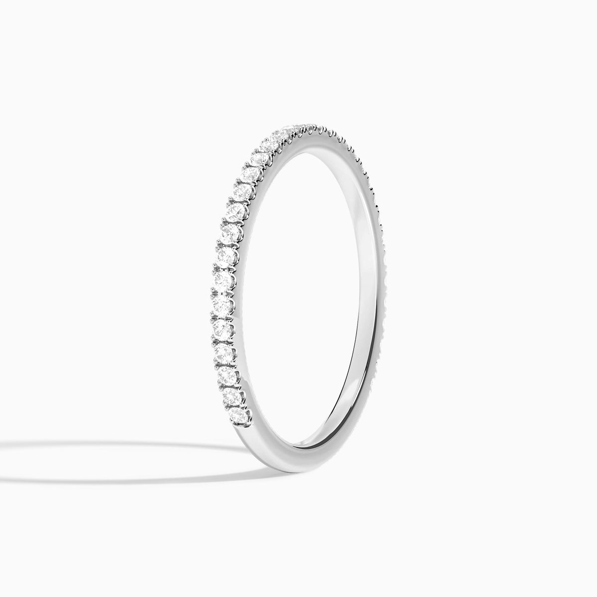 Calantha Three-Quarter Coverage Diamond Ring in 14K White Gold