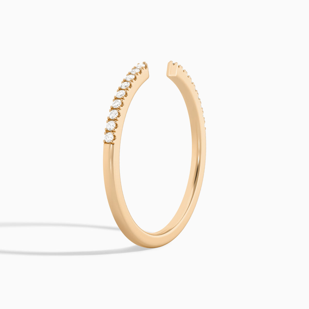 Petite Adora Diamond Open Ring in 14K Rose Gold
