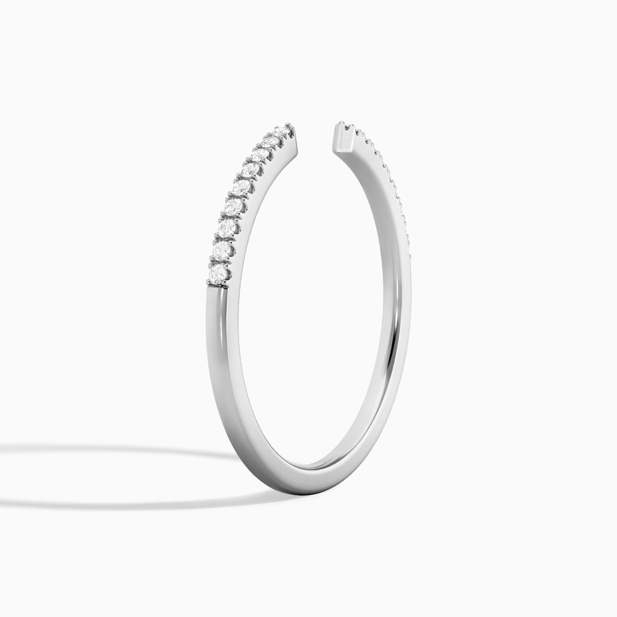 Petite Adora Diamond Open Ring in 14K White Gold
