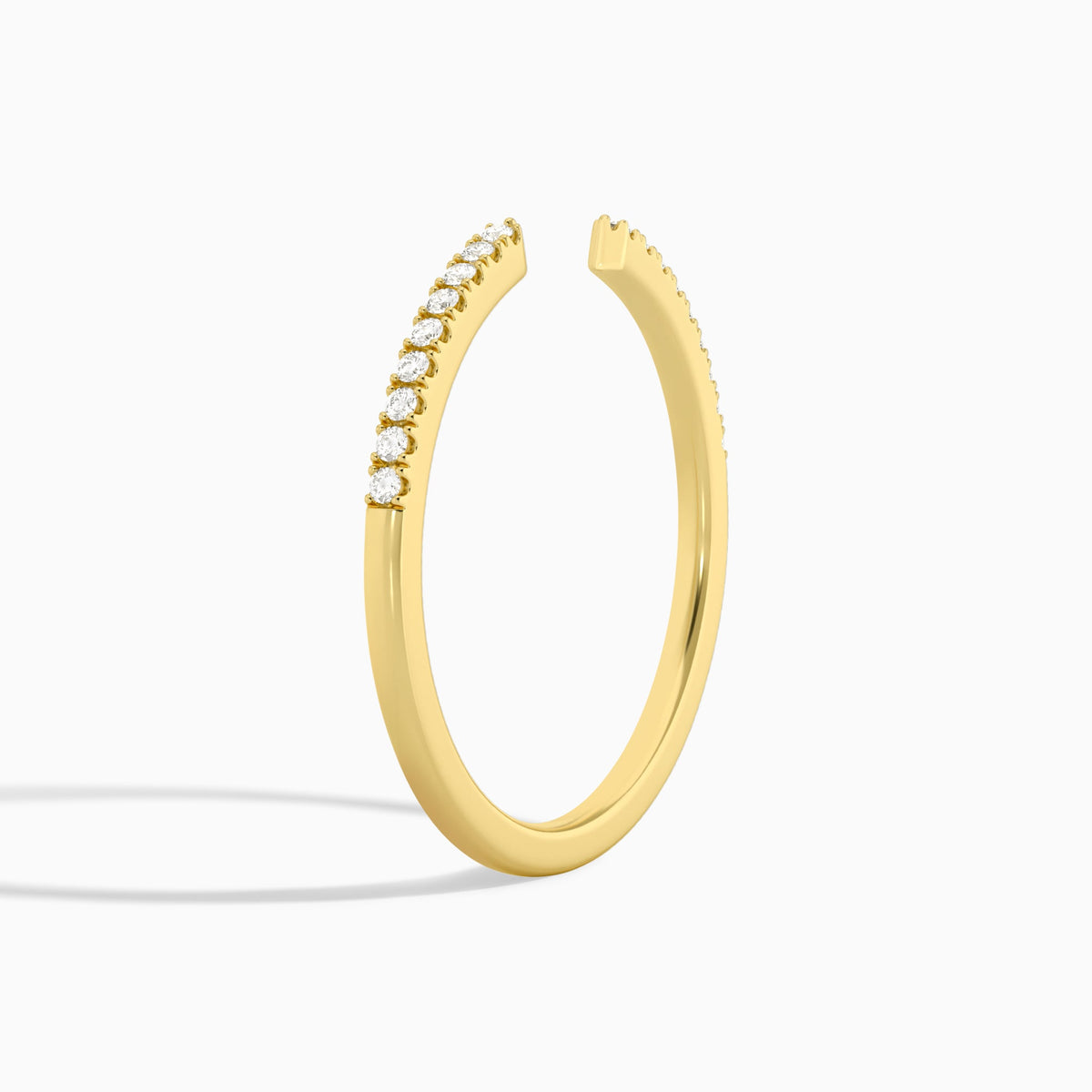 Petite Adora Diamond Open Ring in 18K Yellow Gold
