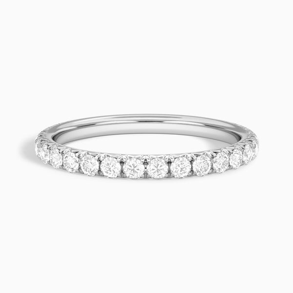 Artemis Three-Quarter Coverage Diamond Ring in 14K White Gold