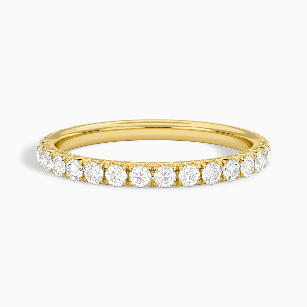 Artemis Three-Quarter Coverage Diamond Ring in 14K Yellow Gold