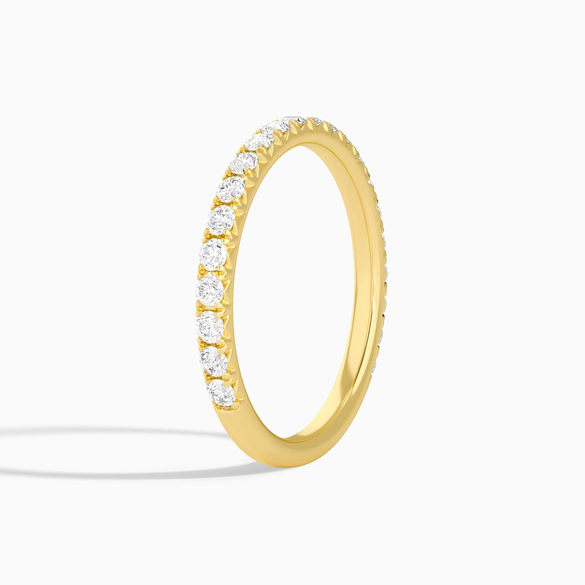 Artemis Three-Quarter Coverage Diamond Ring in 14K Yellow Gold