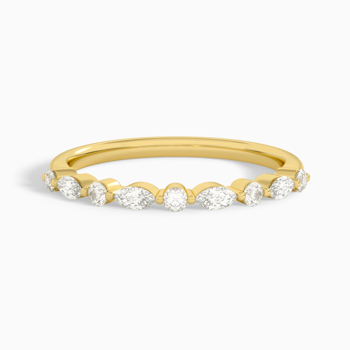 Chateau Diamond Ring in 18K Yellow Gold