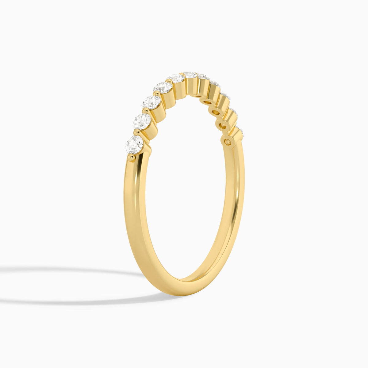 Bezel Set Diamond Ring in 14K Yellow Gold