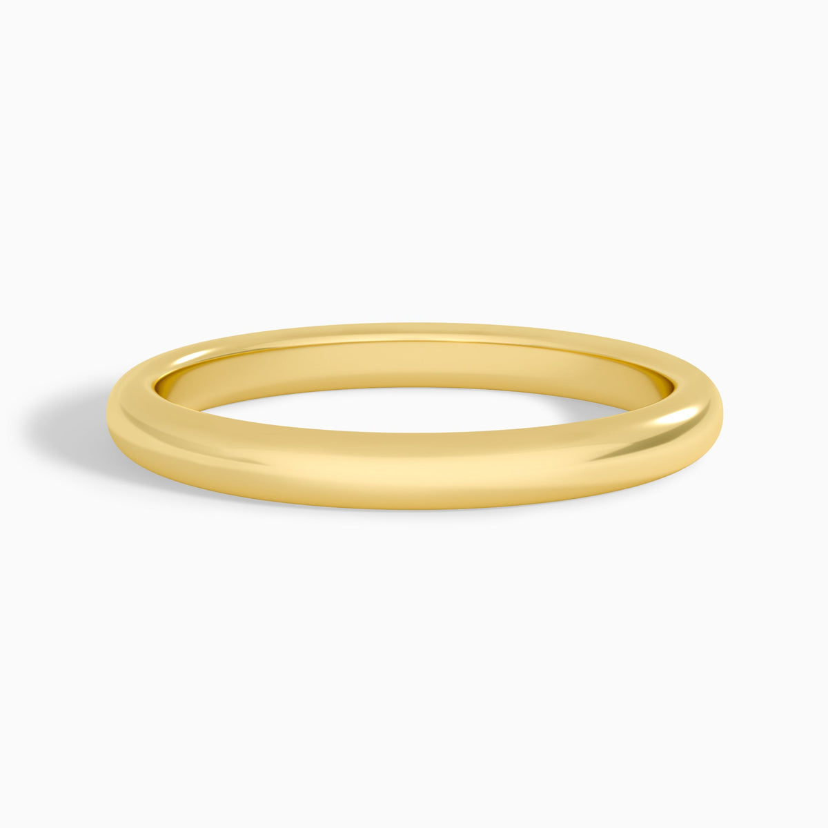 2.5mm Comfort Fit Ring in 14K Yellow Gold