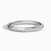 Knife Edge Diamond Wedding Band