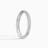 Knife Edge Diamond Wedding Band