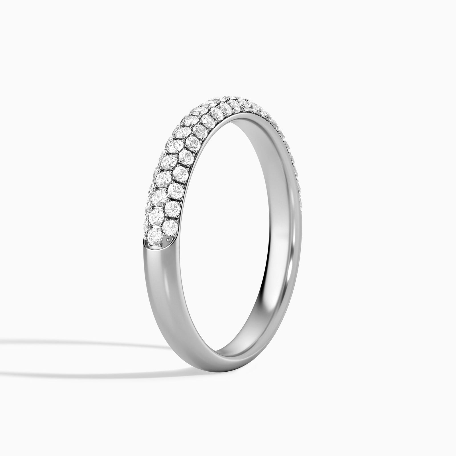 Luxe Pave Half Coverage Diamond Ring