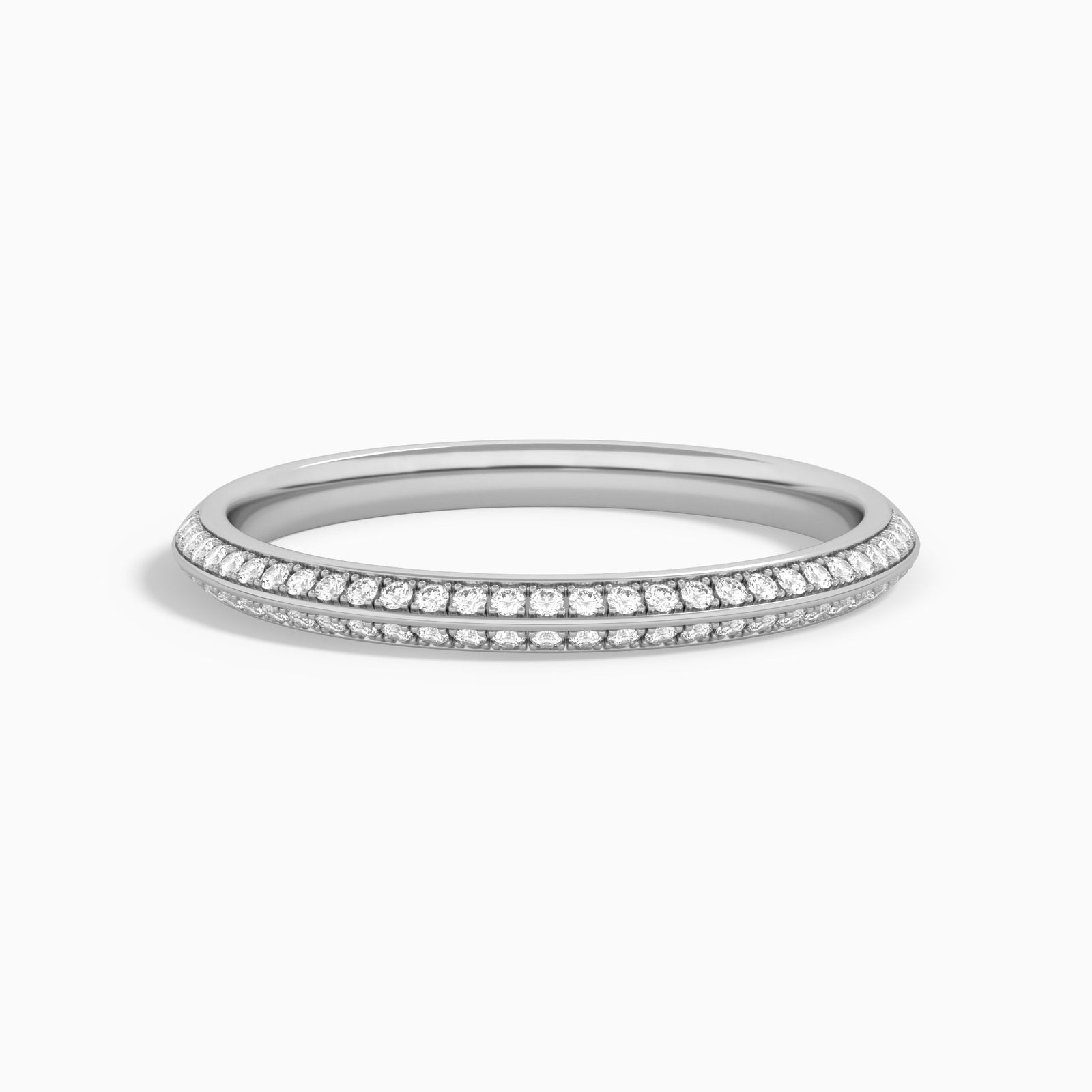 Collette Pave Knife Edge Diamond Ring