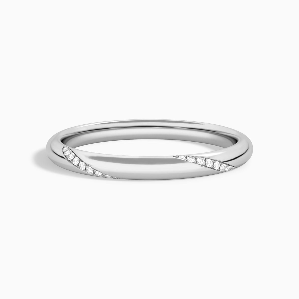 Stackable Verona Diamond Band in Platinum