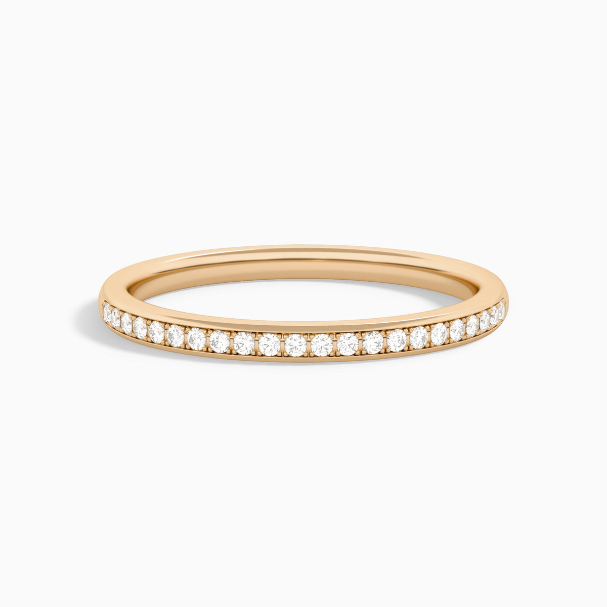 Ariel Channel Set Diamond Ring in 14K Rose Gold