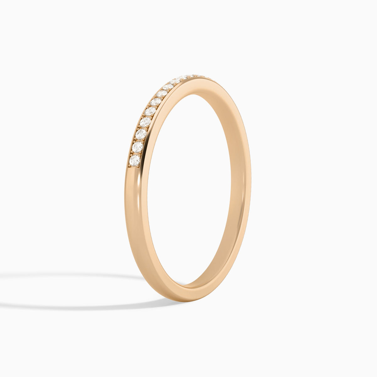 Ariel Channel Set Diamond Ring in 14K Rose Gold