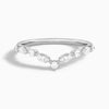 Luxe Curved Round and Marquise Diamond Ring