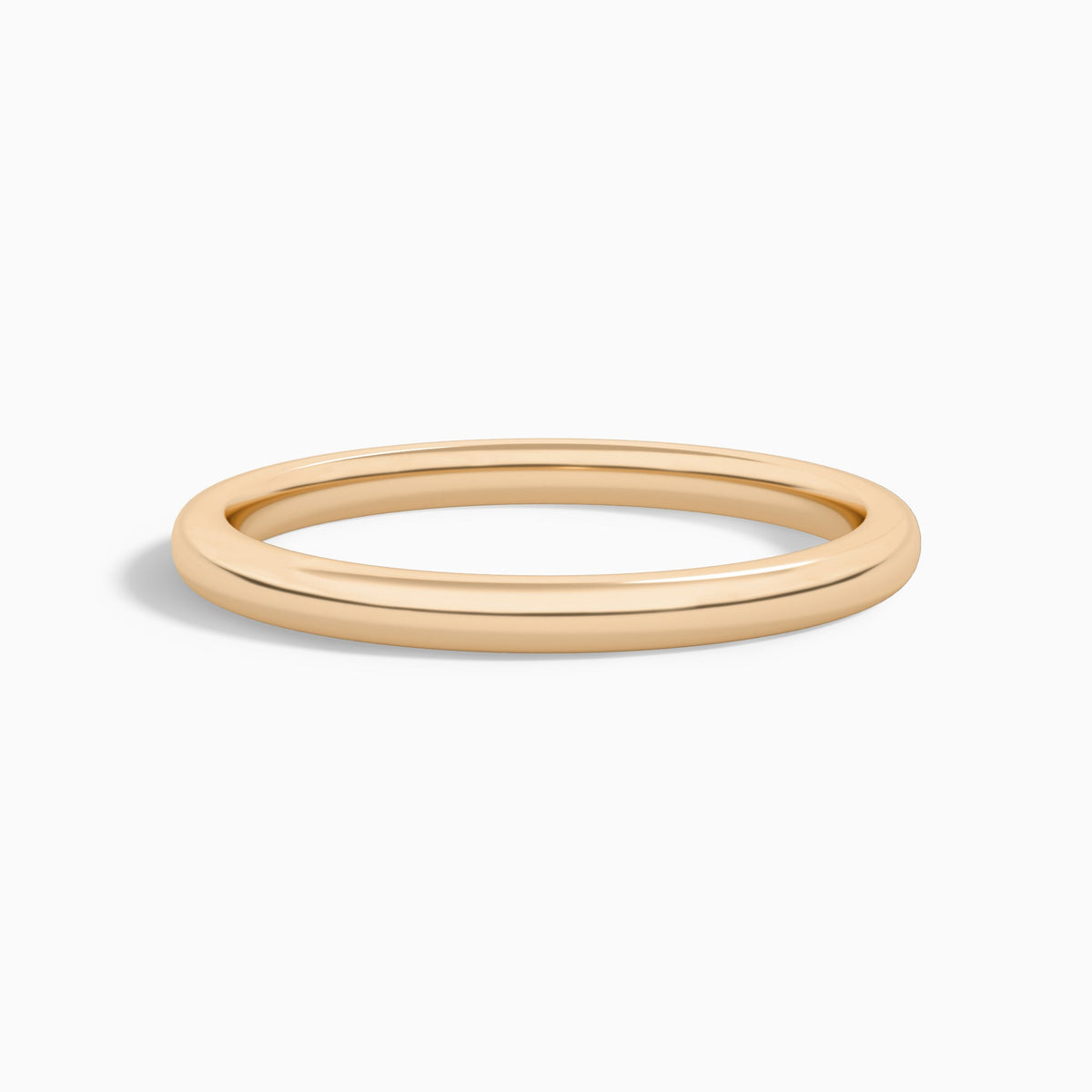 2mm Comfort Fit Ring in 14K Rose Gold