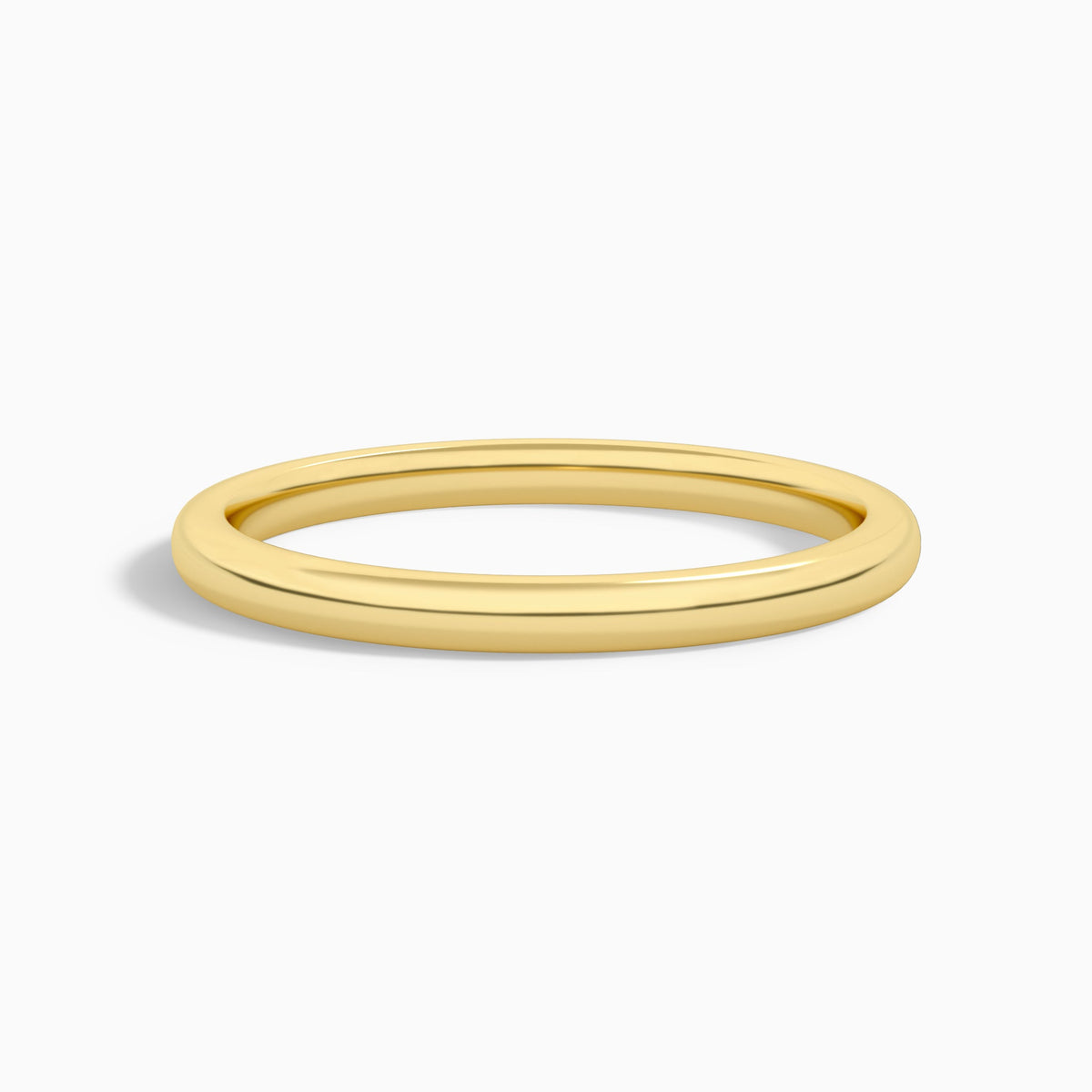 2mm Comfort Fit Ring in 18K Yellow Gold