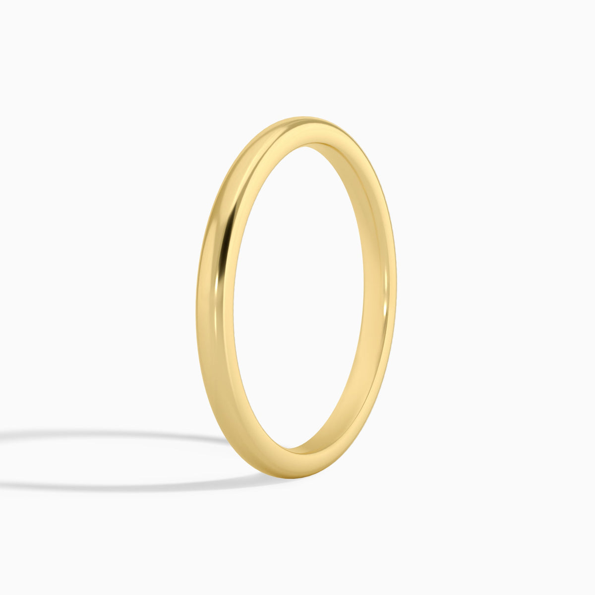 2mm Comfort Fit Ring in 14K Yellow Gold