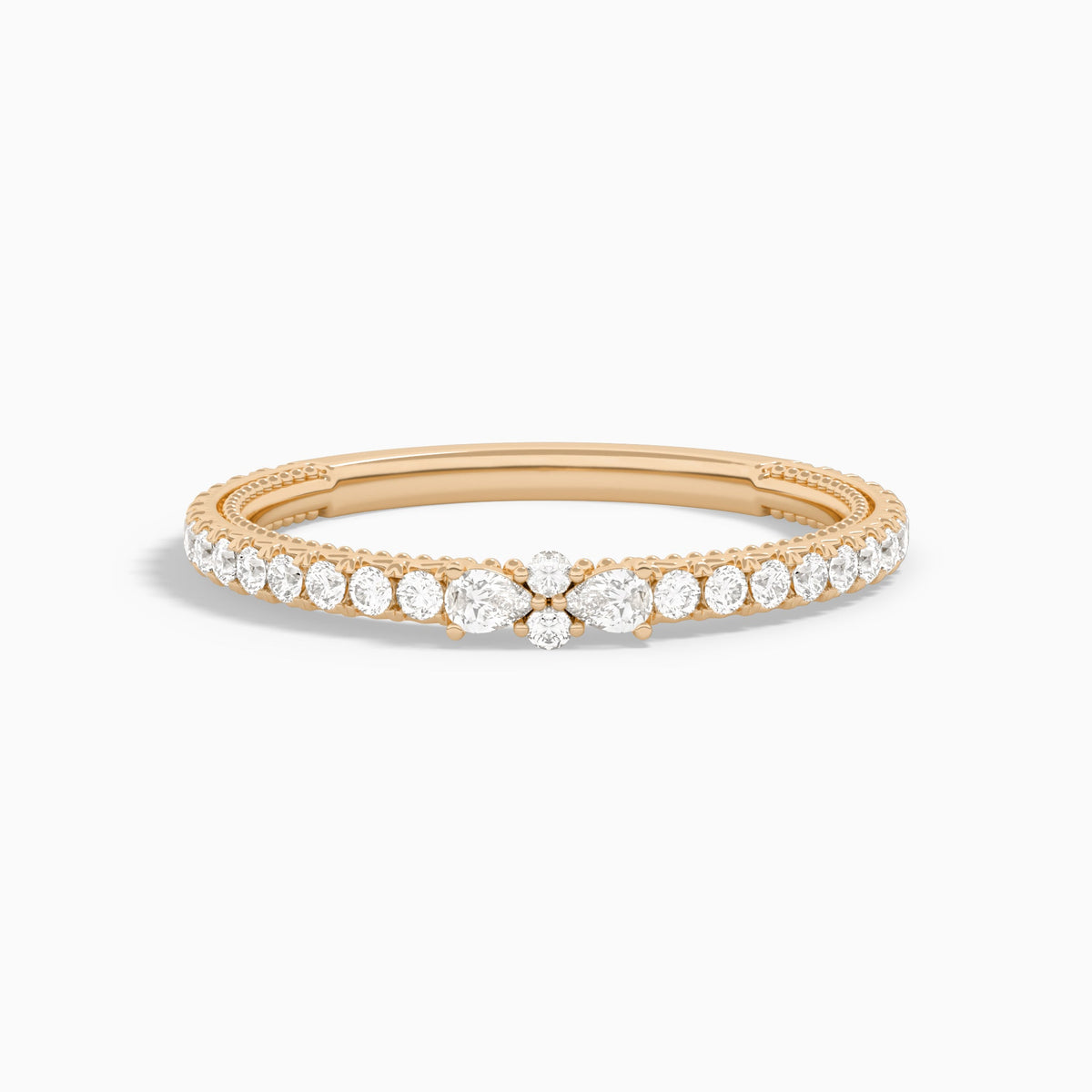 Celestia Diamond Ring in 14K Rose Gold