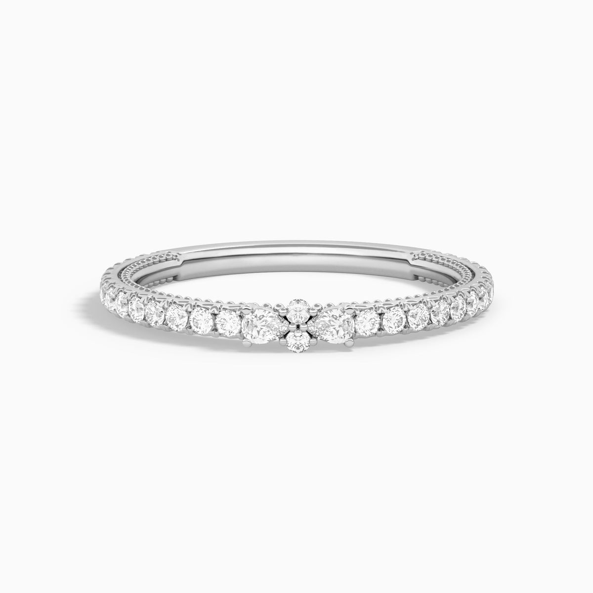 Celestia Diamond Ring in 14K White Gold