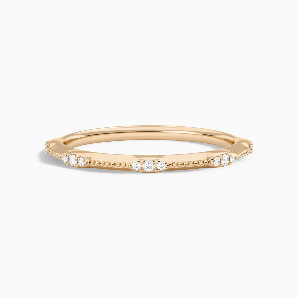 Aurora Diamond Ring in 14K Rose Gold