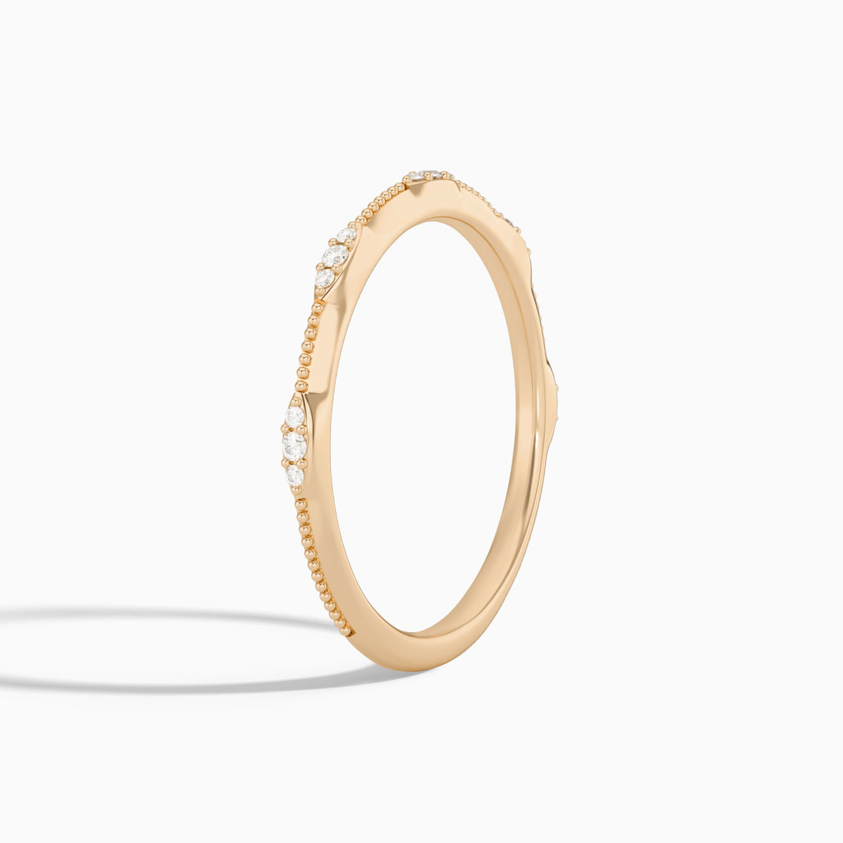 Aurora Diamond Ring in 14K Rose Gold