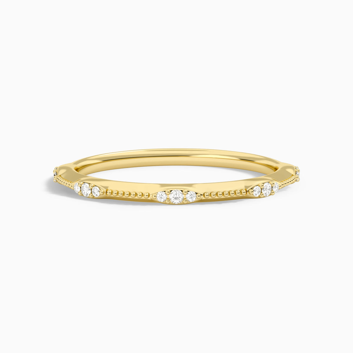 Aurora Diamond Ring in 18K Yellow Gold