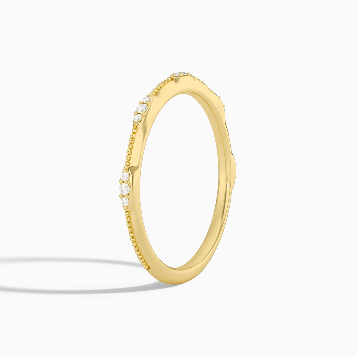 Aurora Diamond Ring in 14K Yellow Gold