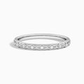 Elara Engraved Diamond Ring