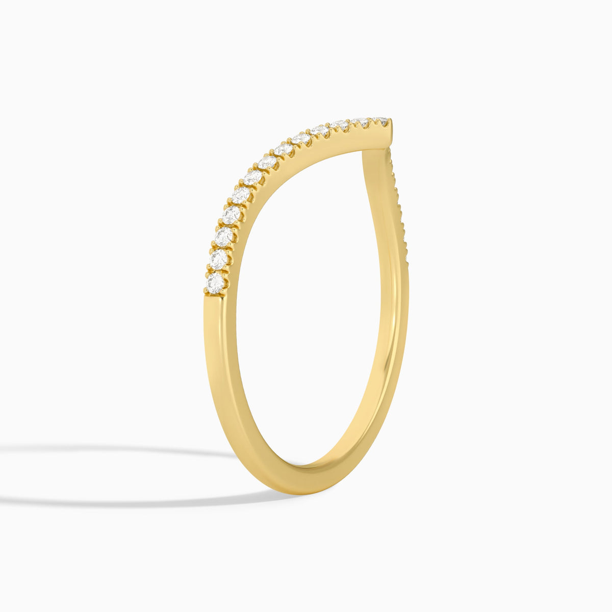 Ballad Contour Diamond Ring in 18K Yellow Gold