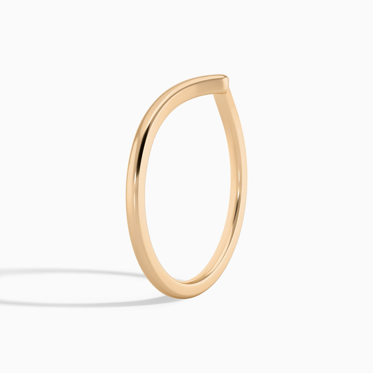 Ballad Contour Ring in 14K Rose Gold