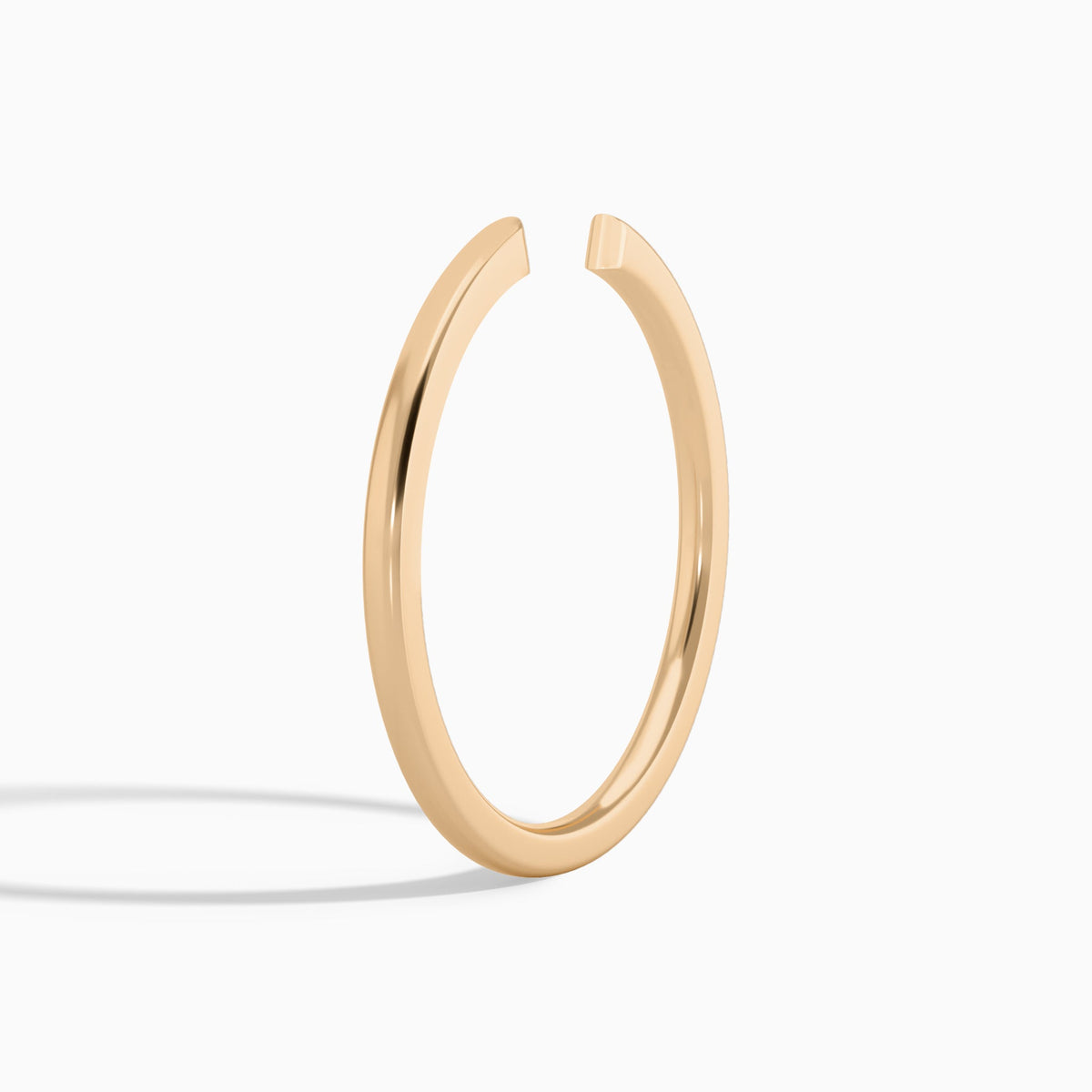 1.4mm Comfort Fit Open Ring in 14K Rose Gold