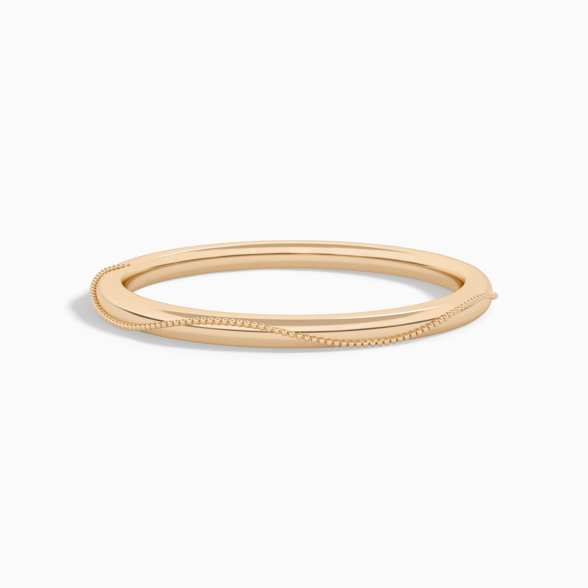 1.5mm Milgrain Comfort Fit Ring in 14K Rose Gold