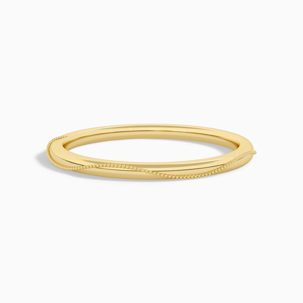 1.5mm Milgrain Comfort Fit Ring in 18K Yellow Gold