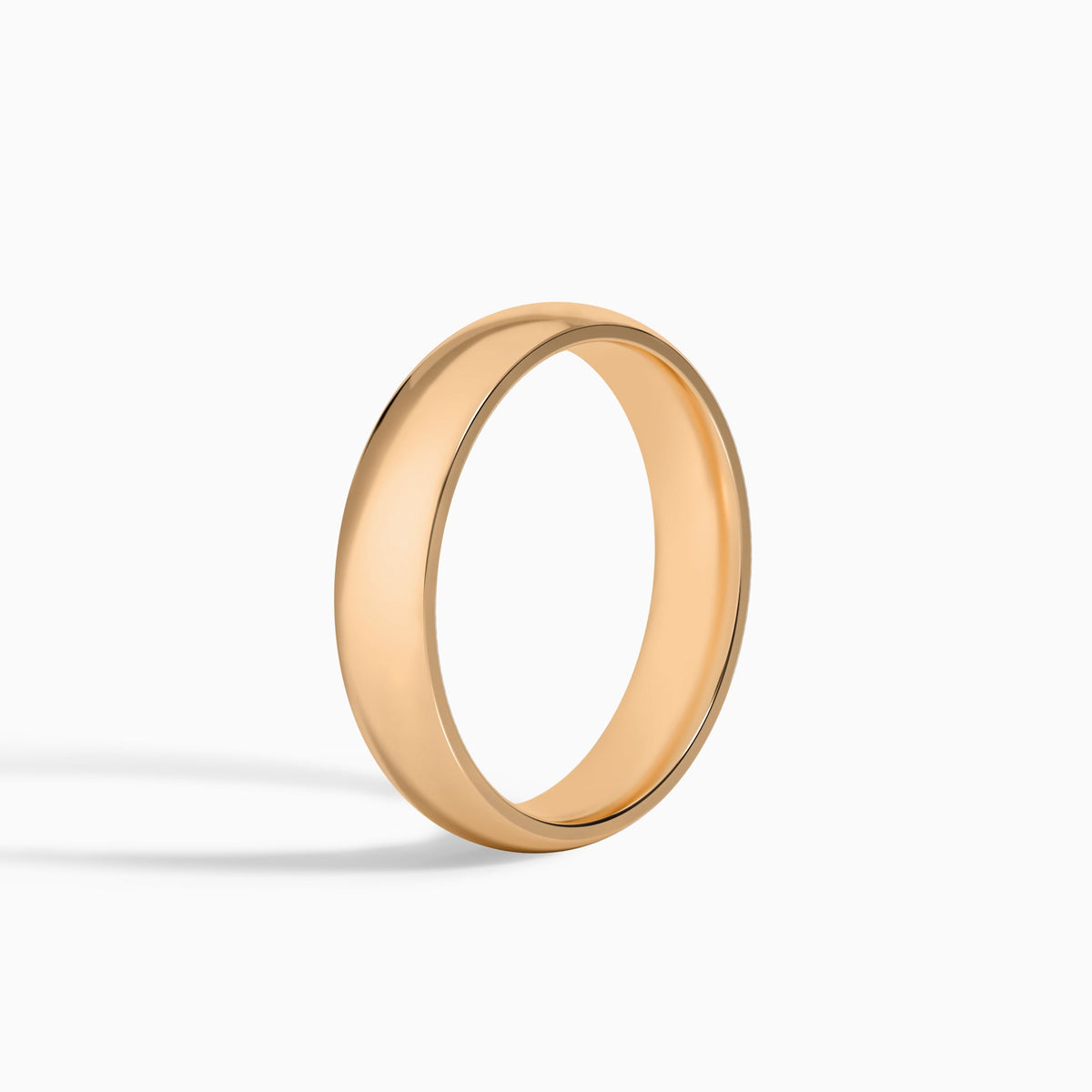 Classic Dome Wedding Band in 14K Rose Gold
