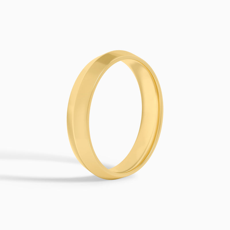 Comfort Fit Knife Edge Wedding Band