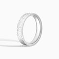Hammered Concave Comfort Fit Wedding Band