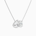 Toi Et Moi Pear and Oval Lab Grown Diamond Necklace