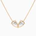 Toi Et Moi Double Inverted Pear Lab Grown Diamond Necklace