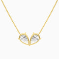 Toi Et Moi Double Inverted Pear Lab Grown Diamond Necklace