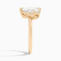 Toi Et Moi Pear and Pear Diamond Engagement Ring In 14K Rose Gold, Side View