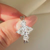 Marquise diamond ring, marquise engagement ring with side stones, white gold bridal jewelry, high-clarity diamond ring.