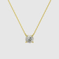 Round Solitaire Diamond Necklace