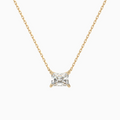 Radiant Solitaire Diamond Necklace