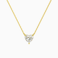 Heart Solitaire Diamond Necklace